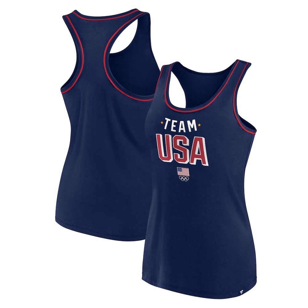 Team USA Navy Sleeveless Athletic Tank Top
